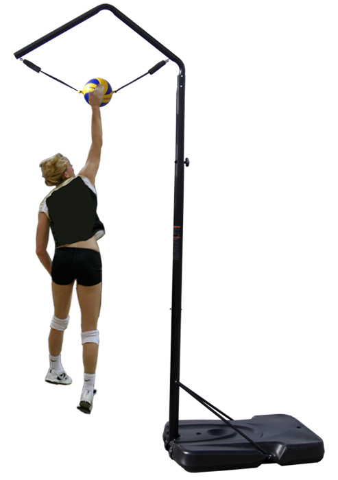 Volleyball Spike Trainer. Perfect your Volleyball hitting technique using the most cost-effective and durable Volleyball Spike Trainer on the market. Work on your Volleyball footwork, Volleyball Approach, Jump Technique, Volleyball Arm Swing, and Volleyball Contact.
